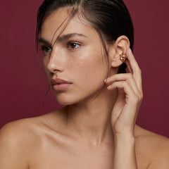 Gold Ear Cuff No Piercing — Sculptural Cartilage Wrap | Everyday Statement Jewelry