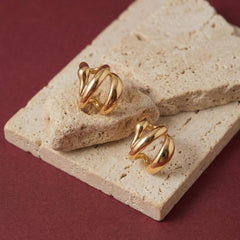 Gold Ear Cuff No Piercing — Sculptural Cartilage Wrap | Everyday Statement Jewelry