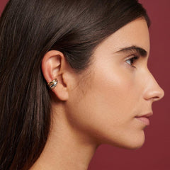 Ear Cuff No Piercing Mixed Metal Gold Silver 18K Plated Brass Cartilage Wrap Gift for Her