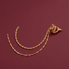 Ear Cuff No Piercing Gold Chain Tassel Beaded Bands Cartilage Wrap Brass Plated Gift