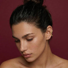 Ear Cuff No Piercing Gold Twisted Sculptural Cartilage Wrap Brass Gold Plated Gift for Her
