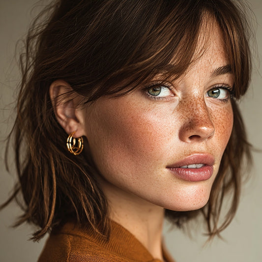 Elevate Your Look: Layer Gold Hoops with Studs | Renude