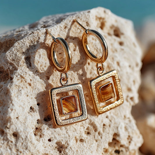 Sparkling Faux Gemstone Earrings for Sensitive Ears | Renude