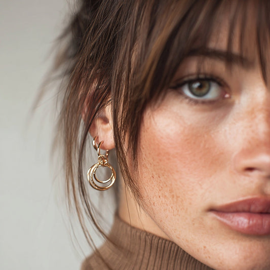 Chic Gold-Plated Earrings: Affordable Gift Ideas | Renude