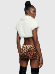 Leopard Print Micro Mini Skirt