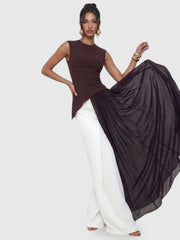 Eclipse Asymmetric Draped Top