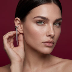 Ear Cuff No Piercing Chain Cascade 18K Platinum Plated Brass Cartilage Wrap Gift for Her