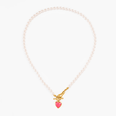 Gold Heart Locket Necklace